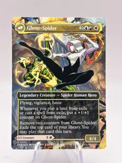 Gwen Stacy Ghost-Spider 0202 Borderless Marvel's Spider-Man SPM MTG NM - Image 2