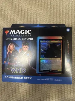 Magic The Gathering Doctor Who Commander Deck – Timey-Wimey 100-Card Deck, 2-... - Image 1