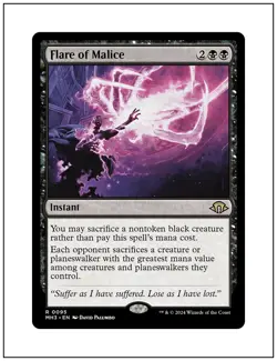 1x Flare of Malice, Modern Horizons 3, Magic the Gathering, MTG NM - Image 1