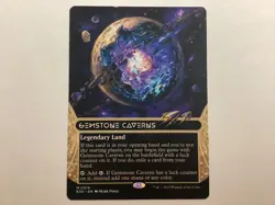 MTG Edge Of Eternities GEMSTONE CAVERNS Borderless NM (0017BIN) Graded Power - Image 1