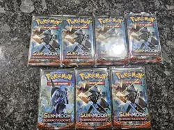 Lot Of 7 Pokemon Sun & Moon Burning Shadows Booster Packs Factory Sealed - Image 1