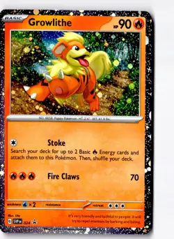 Growlithe 024 Promo Scarlet & Violet Pokemon Holo Lightly Played - Image 1