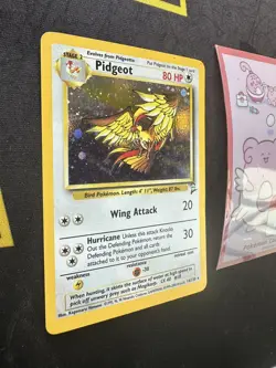 Pokemon Card Pidgeot Base Set 2 14/130 Unlimited Holo Rare 189💎NM LP +💎 - Image 3