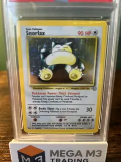 1999 Pokemon Jungle Snorlax Holo Rare Unlimited, 11/64, PSA 7 NM - Image 2
