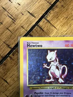 Pokemon TCG - Base Unlimited - Mewtwo 10/102 - WOTC Holo Rare LP - Image 3