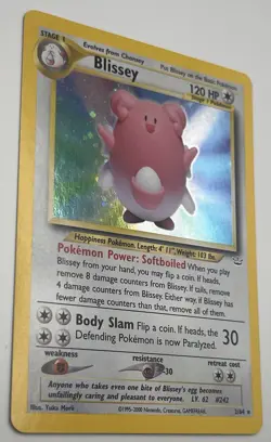 Pokemon Blissey Neo Revelation Holo Rare 2/64 120 HP Stage 1 2000 Card - Image 2