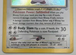 Pokemon Blissey Neo Revelation Holo Rare 2/64 120 HP Stage 1 2000 Card - Image 4