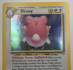 Pokemon Blissey Neo Revelation Holo Rare 2/64 120 HP Stage 1 2000 Card - Image 5