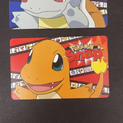 3 Pokemon Snap Blockbuster Video Smart Cards 1999 Pikachu Squirtle & Charmander - Image 4