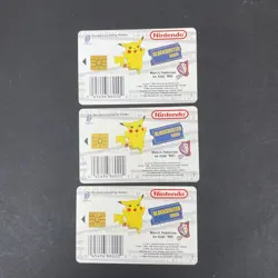 3 Pokemon Snap Blockbuster Video Smart Cards 1999 Pikachu Squirtle & Charmander - Image 5