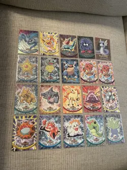 Topps Pokemon TV Animation Cards Lot Of 20 1999 2000 Holos Used Articuno Jolteon - Image 1