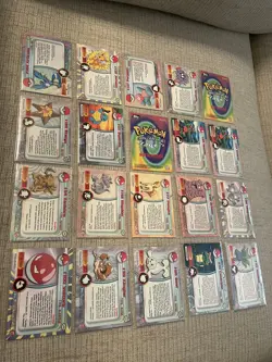 Topps Pokemon TV Animation Cards Lot Of 20 1999 2000 Holos Used Articuno Jolteon - Image 2