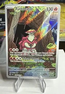 Turtonator 146/142 Stellar Crown Illustration Rare Full Art Pokemon - Near Mint - Image 1