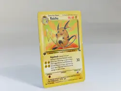 POKEMON RAICHU 1st Edition *PLAYED* 29/62 1999 Wizards REGULAR TCG M26 - Image 2