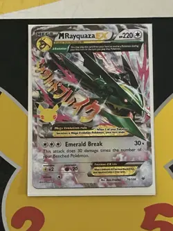 Pokemon M Rayquaza EX Celebrations Classic Collection Holo 76/108 220 HP - Image 1
