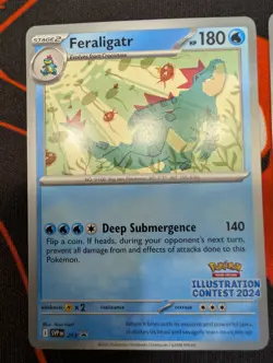 Pokemon Set 2024 Illustration Contest TCG PROMO Cards PIKACHU SVP214 - Image 2