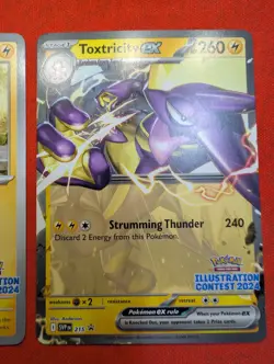 Pokemon Set 2024 Illustration Contest TCG PROMO Cards PIKACHU SVP214 - Image 4
