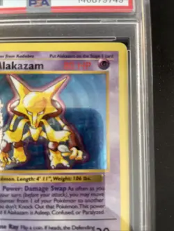 Pokemon Alakazam Shadowless 1999 Base Set 5/102 PSA 1 - Image 3