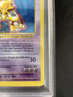 Pokemon Alakazam Shadowless 1999 Base Set 5/102 PSA 1 - Image 4