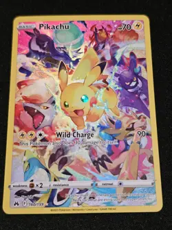Pokemon TCG Pikachu (Secret) Secret Rare Crown Zenith 160/159 NM Near Mint - Image 2