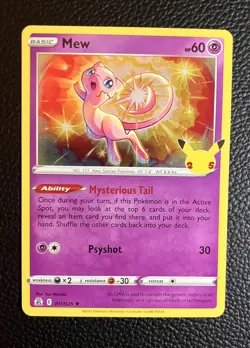 Pokemon TCG Mew 011/025 Holo Celebrations - Image 1