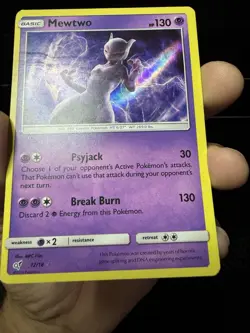 Mewtwo 12/18 Detective Pikachu Holo Pokemon TCG - Image 3