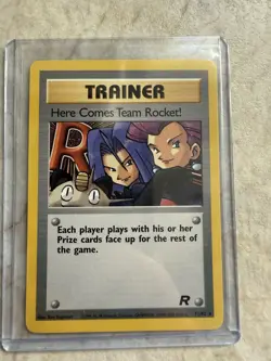 Pokemon Here Comes Team Rocket! 71/82 Team Rocket Rare Unlimited English WOTC - Image 1