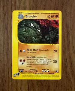 Pokemon Card - Graveler Expedition 79/165 Uncommon NM - Image 1