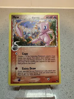 Mew Holo Delta Species 3/17 Pokemon TCG Pop Series 5 Miscut Error - Image 1
