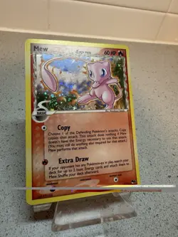 Mew Holo Delta Species 3/17 Pokemon TCG Pop Series 5 Miscut Error - Image 2