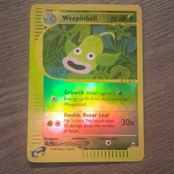 Pokemon Weepinbell Aquapolis 65/147 Reverse Holo 70HP English 2002 TCG Card - Image 1