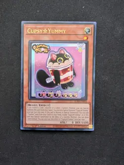 Yu-Gi-Oh Justice Hunters Cupsy Yummy Ultra Rare 1st Edition NM - Image 1