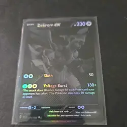 Pokemon TCG Zekrom ex 172/086 Black Bolt Black white Rare Holo - Near mint + - Image 1