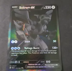 Pokemon TCG Zekrom ex 172/086 Black Bolt Black white Rare Holo - Near mint + - Image 4