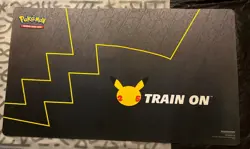 Pokemon 2021 TCG Celebrations Premium Playmat Pikachu Train On 25th Anniversary - Image 1