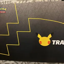 Pokemon 2021 TCG Celebrations Premium Playmat Pikachu Train On 25th Anniversary - Image 3