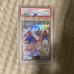 Pokemon Charizard ex Promo Holo Full Art PSA 10 SVP Scarlet & Violet #056 2023 - Image 1