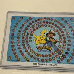 Vintage 1999 Pokemon Pikachu Charizard Gengar Mewtwo Promo Poster Card 4x6 RARE - Image 3