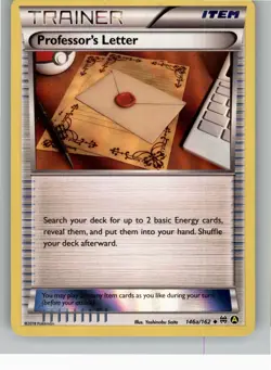 PROFESSOR'S LETTER 146A/162 UC BREAKTHROUGH POKEMON REVERSE HOLO NM - Image 1