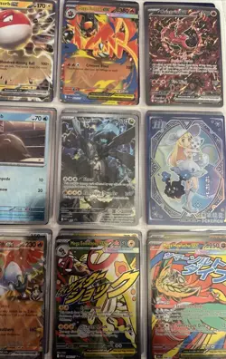 Pokemon TCG Binder Collection Sheets Of Mixed Pokemon Cards - Image 1