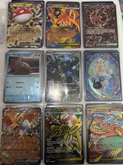 Pokemon TCG Binder Collection Sheets Of Mixed Pokemon Cards - Image 2
