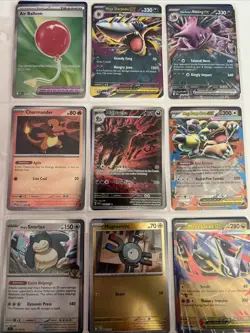 Pokemon TCG Binder Collection Sheets Of Mixed Pokemon Cards - Image 3