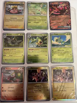 Pokemon TCG Binder Collection Sheets Of Mixed Pokemon Cards - Image 5