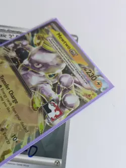 Mewtwo EX Tera Pokemon Card Double Rare PAR 058/182 G Play! Prize Pack NM - Image 5