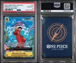 2024 One Piece OP08-Two Legends Monkey D. Luffy #109 Treasure Rare PSA 10 - Image 3