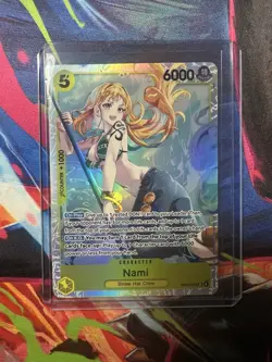 One Piece CCG Nami Nami Super Rare Foil Card EB03-053 Near mint Pack Fresh - Image 1