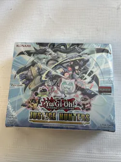 Justice Hunters Yugioh Booster Box 1st Edition - Yu-Gi-Oh! TCG Sealed 24 Pack - Image 1