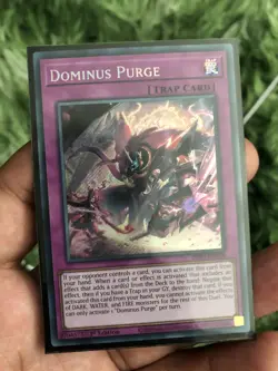 YU-GI-OH! DOMINUS PURGE INFO-EN078 SECRET RARE 1st EDITION NM - Image 1