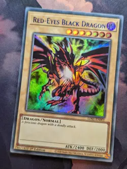 Yugioh Red-Eyes Black Dragon LDS1 EN001 BLUE Ultra Rare 1st ED - VLP/LP - Image 1