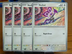 Pokemon TCG Journey Together Noibat 127/159 x4 Playset - Image 1